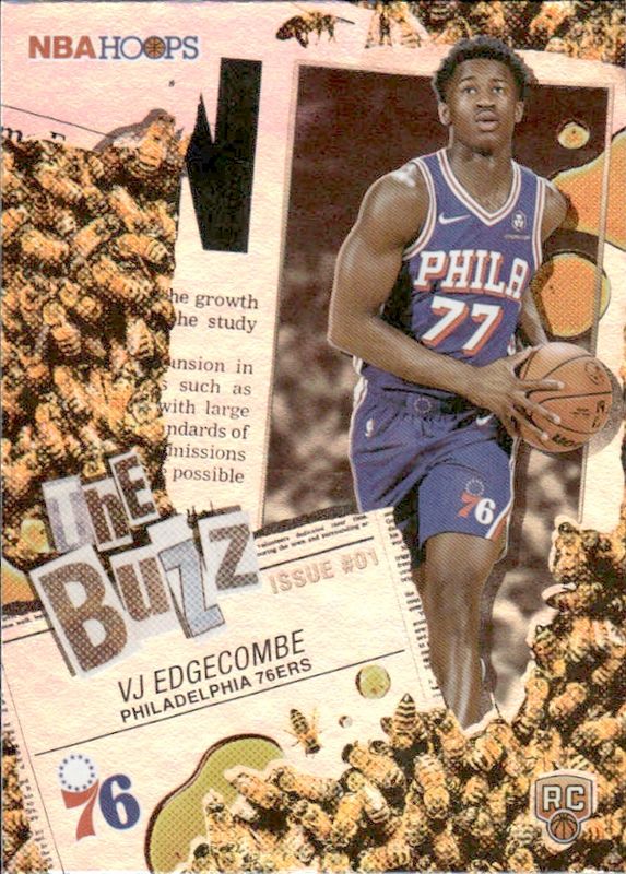 Topps 2026 NBA Hoops The Buzz TB-3 VJ Edgecombe Rookie Insert 76ers 