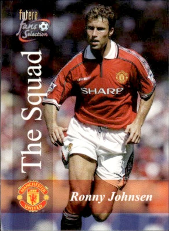Futera fans Selection 2000 Card #122 Ronny Johnsen Manchester United