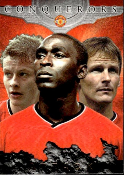 Main Image 2001 3 CARD SETT CQ1-3 Futera Manchester United ...