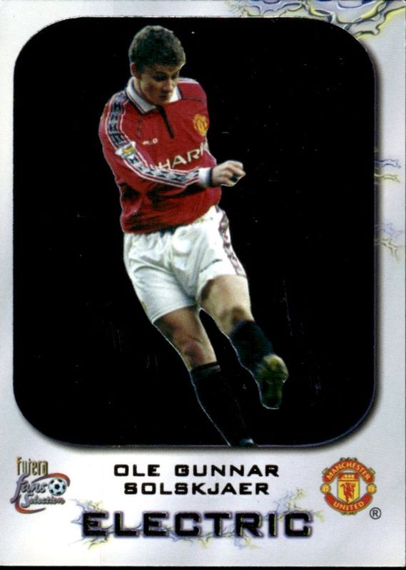 2000 Futera Fans Selection Manchester United Electric Ole Gunnar Solskjaer PROMO