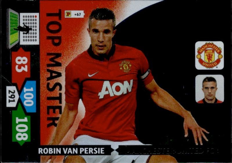Panini Adrenalyn XL - UCL Man Utd Robin Van Persie Top Master Card 2013-14