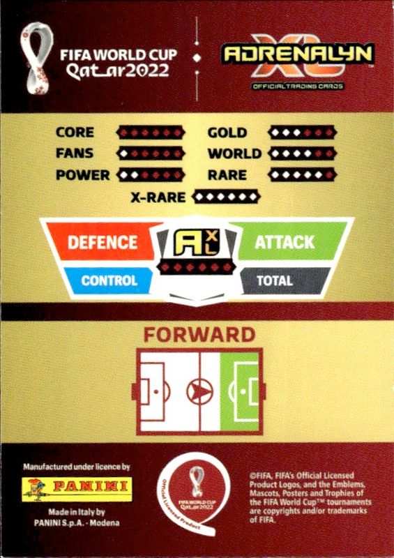 2022 Panini Adrenalyn XL FIFA World Cup Qatar Game Changer Alvaro Morata 