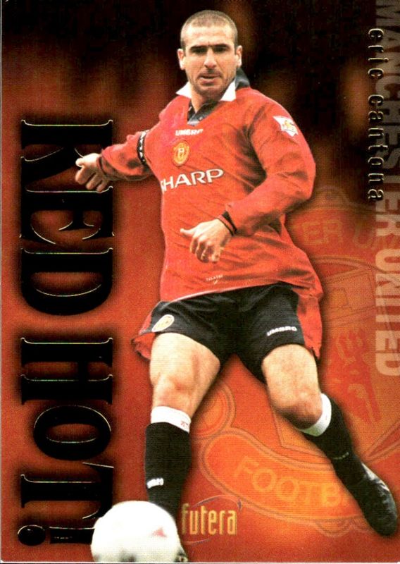 1997 Futera Manchester United Red Hot! Gold #3563/7500 Eric Cantona #RH1 