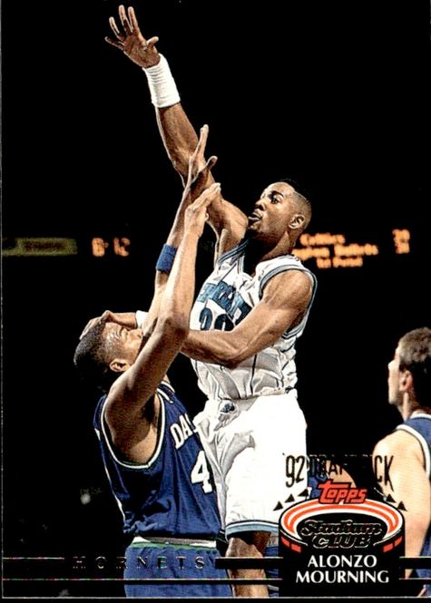 Main Image 1992-93 Stadium Club #297 Alonzo Mourning RC