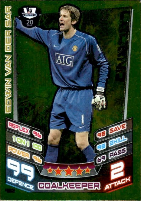 Hovedbilde 2012-13 Match Attax Legend Foil Card #462 Edwin ...