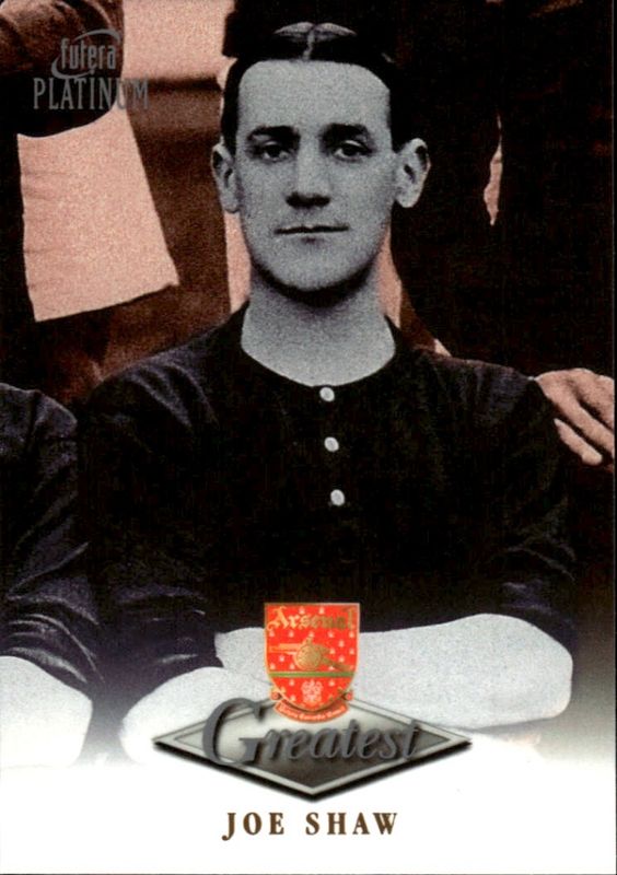 Futera Arsenal Greatest Platinum 1999 - Joe Shaw