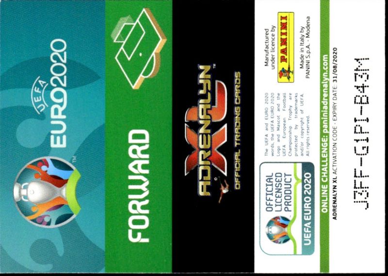 EURO 2020 PANINI ADRENALYN XL LIMITED EDITION #255 ANDRIY YARMOLENKO