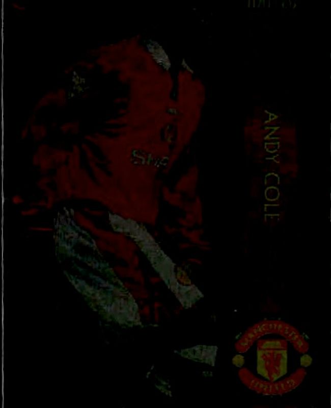 1998 Futera Manchester United Chrome Foil Andy Cole #4 /500 players edition