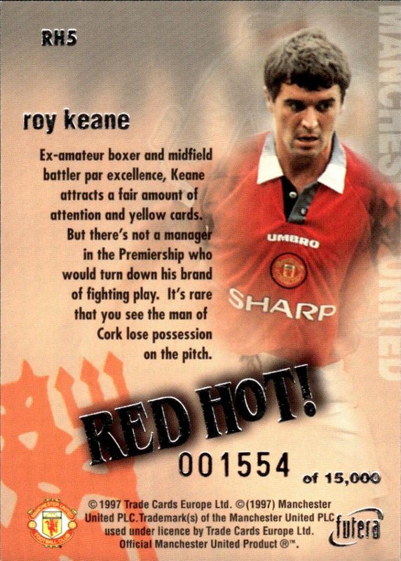 Roy Keane Red Hot 97 SILVER RH5 #1554/15000