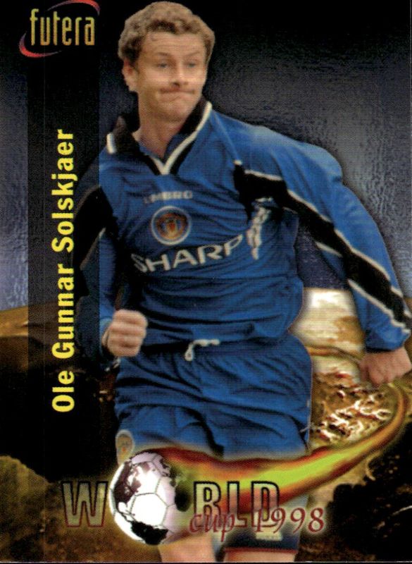 OLE GUNNAR SOLSKJÆR FUTERA SILVER FOIL PLAYERS EDITION 1998 #81