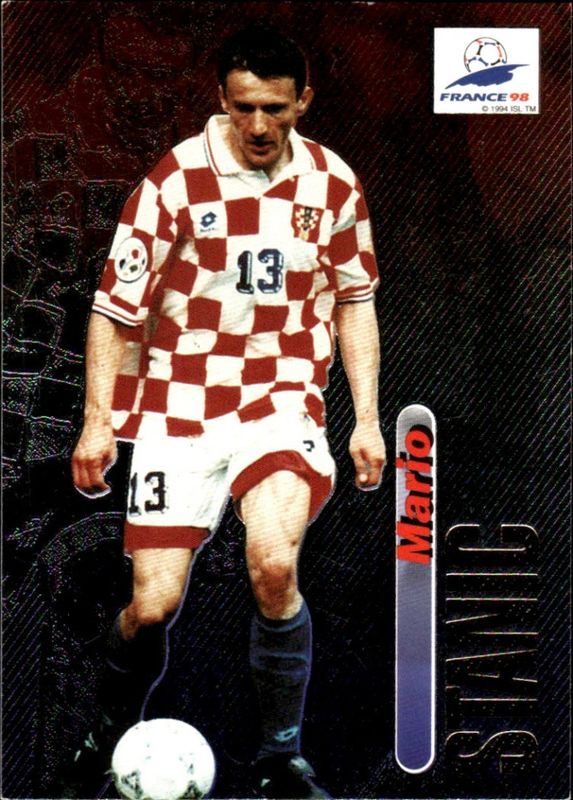 1998 PANINI WORLD CUP FRANCE 98 FOIL [ MARIO STANIC ] CROATIA