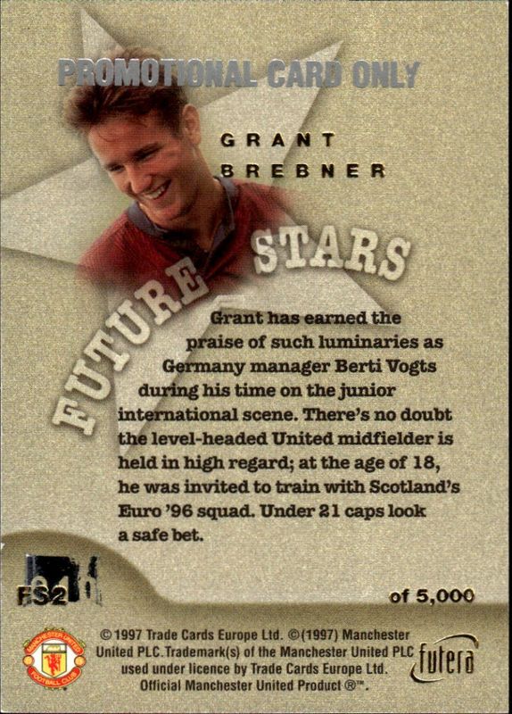 Grant Brebner Future Stars Gold PROMO