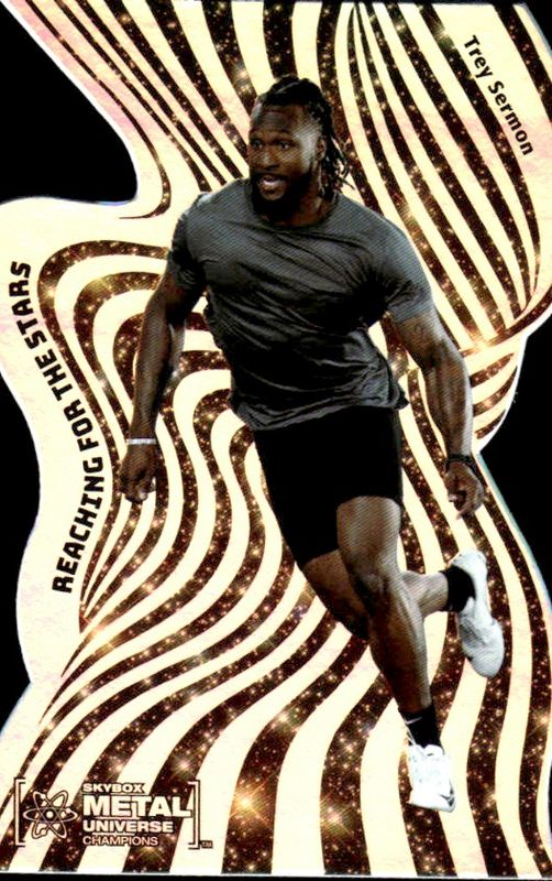 2021 Skybox Metal Universe Champions Trey Sermon #RFS-4 Rookie RC