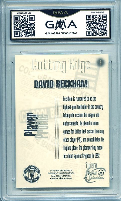 1999 Futera Manchester United Fan's Selection #7 David Beckham GMA 8,5  