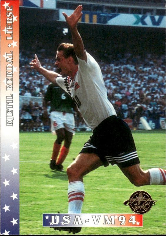 1995 GAME Norsk Eliteserie Fotballkort USA - VM94 Kjetil Rekdal #221 