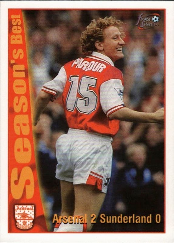 Futera Arsenal Fans Selection 1997-98 Season’s Best - 43 Arsenal 2 Sunderland 0