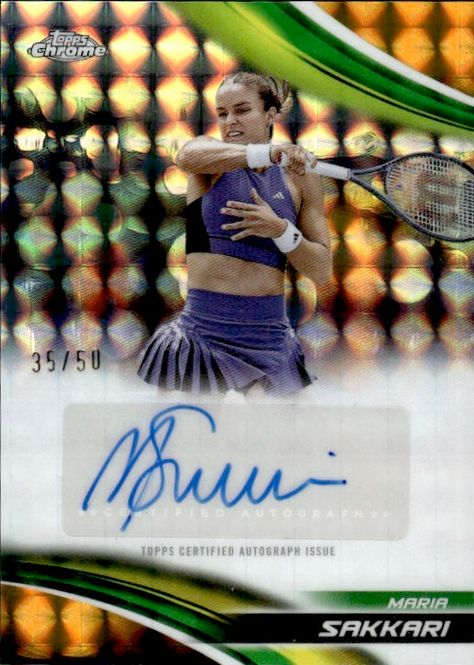 Hovedbilde 2025 MARIA SAKKARI #35/50 AUTO TOPPS CHROME ...