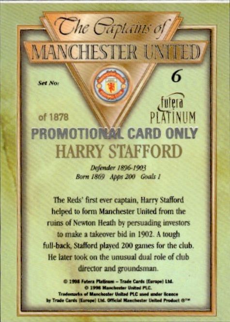 Hovedbilde 1998 Futera Platinum The Captains of Manchester ...