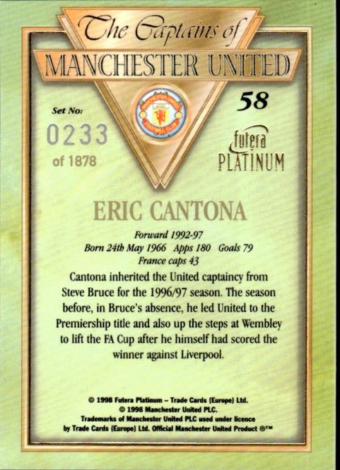 Hovedbilde futera the captains of manchester united eric ...