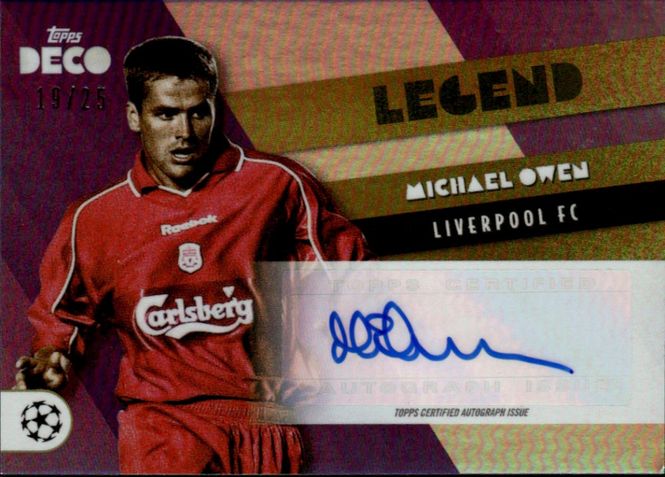 Hovedbilde MICHAEL OWEN LEGEND AUTOGRAPH TOPPS 2022 #19/25
