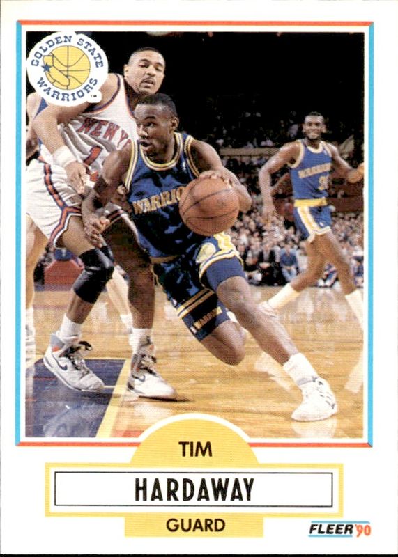 Vtg 1990-91 Fleer #63 TIM HARDAWAY RC GSW Miami Heat PG NBA HOF
