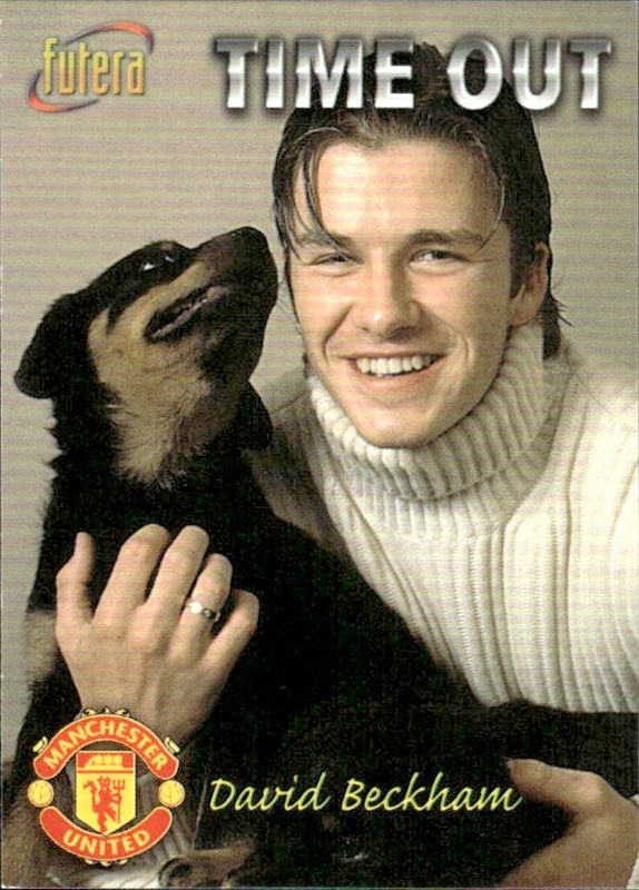 1998 Futera Manchester United Time Out David Beckham #36 