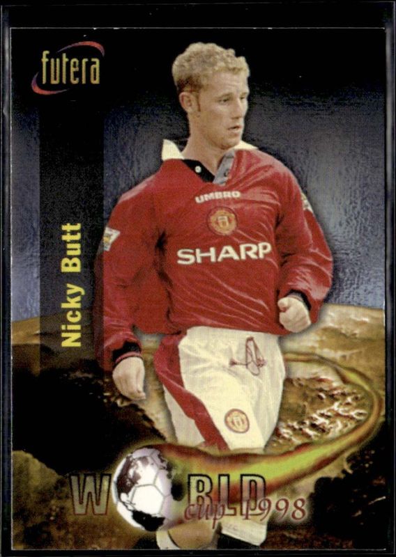 Futera Manchester United 1998 - Nicky Butt World Cup 1998 No.74