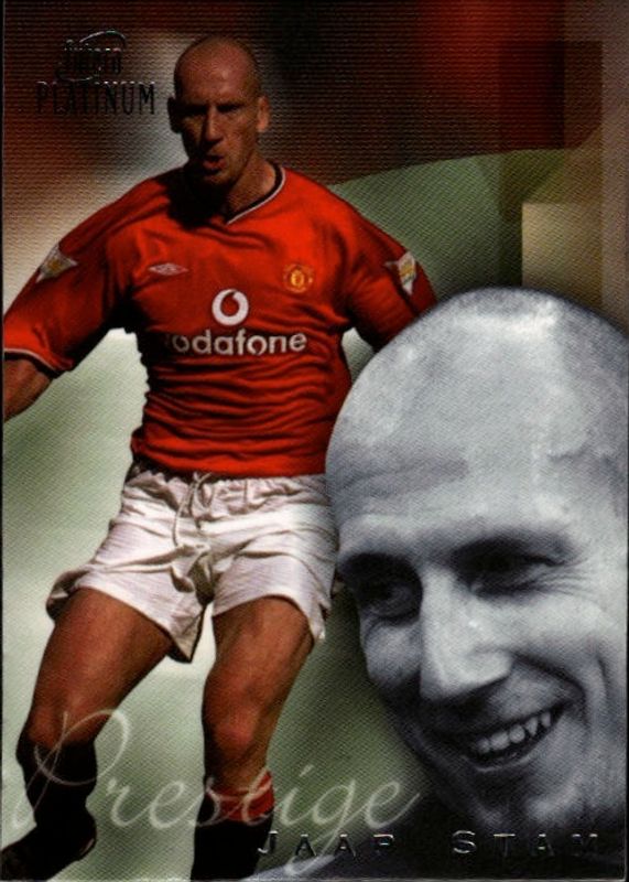 2000-01 Futera Platinum Prestige Manchester United #025/250 Jaap Stam #PRE18