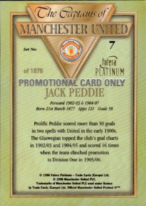 Hovedbilde 1998 Futera Platinum The Captains of Manchester ...