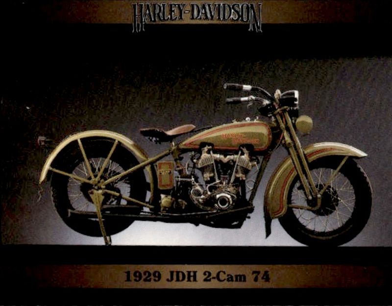 1992 Collect A Card Harley Davidson Series 2 1929 JDH 2 Cam 74 Trading Card