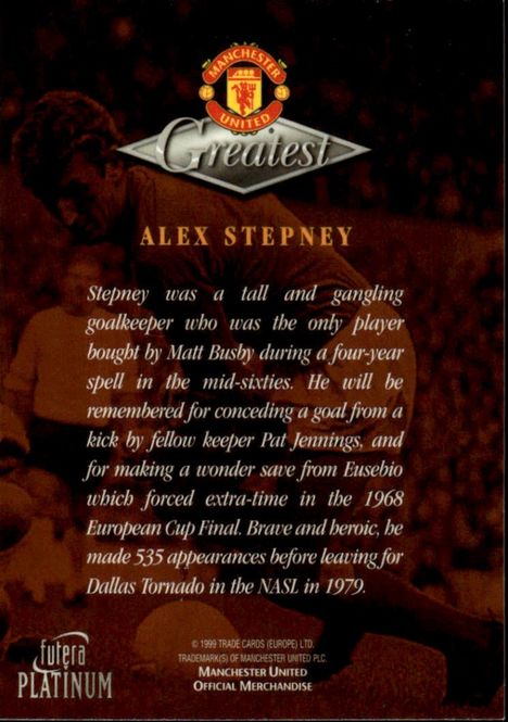 Main Image 1998-99 Futera Platinum Manchester United ...
