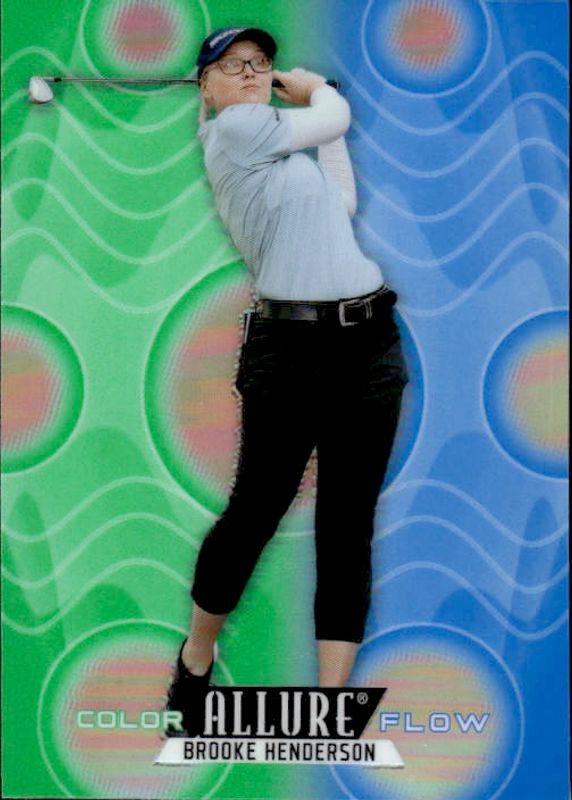 2026 UD Allure Golf Brooke Henderson Color Flow Green-Blue 