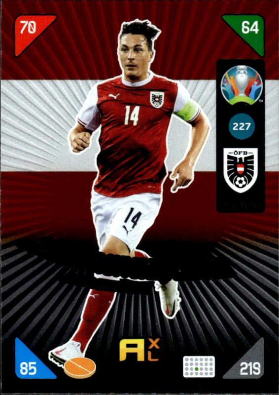 Panini Adrenalyn XL Euro 2020 2021 Kick Off Fans Favourite No.227 Baumgartlinger