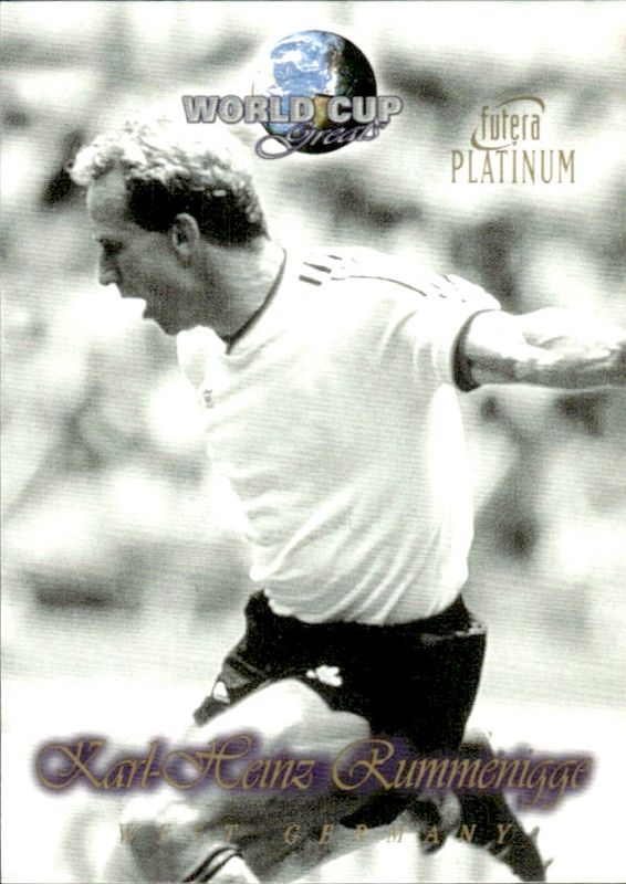 Futera Platinum World Cup Greats 1998 Karl Heinz Rummenigge No 41