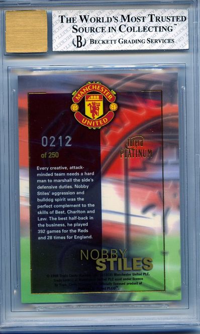 Main Image Nobby Stiles Redemption set #212 of 250  1998 