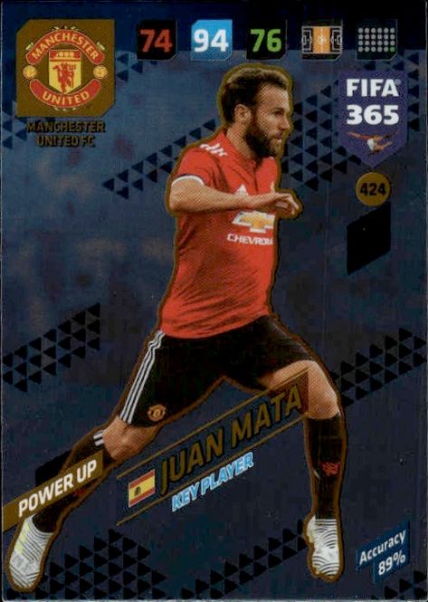 Hovedbilde Juan Mata Key Player 2018-19 Panini Adrenalyn XL ...