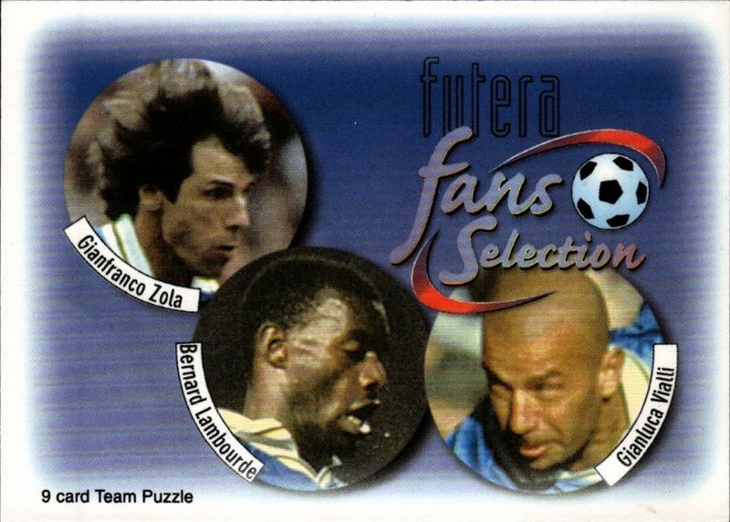 futera fans selection 1998 chelsea 9 card team puzzle