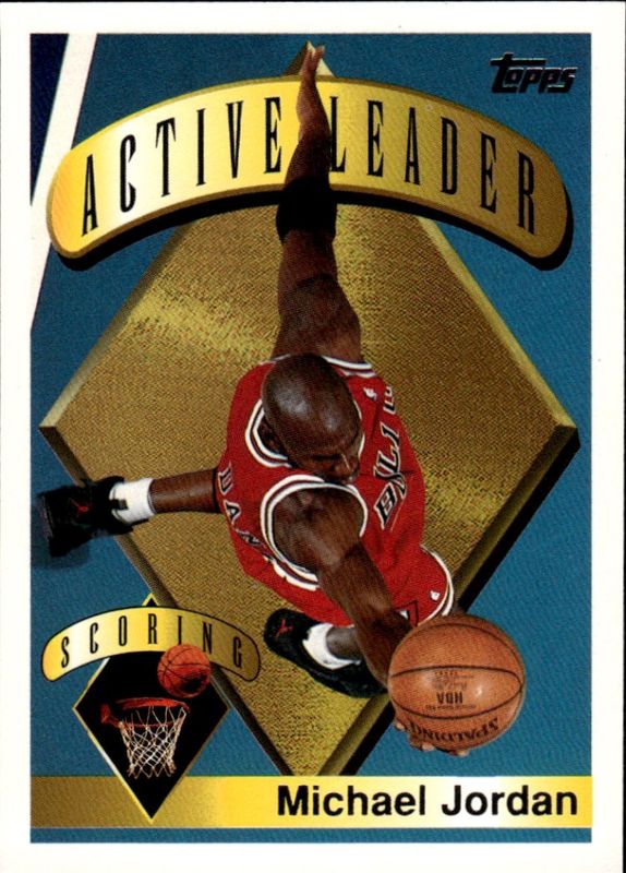 1995-96 Topps Michael Jordan Gold Foil Active Leader SP #1 NM-MT Chicago Bulls