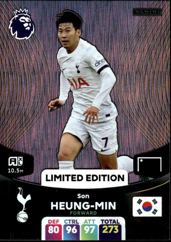 2024 Panini Adrenalyn XL Premier League Son Heung-Min Limited Edition