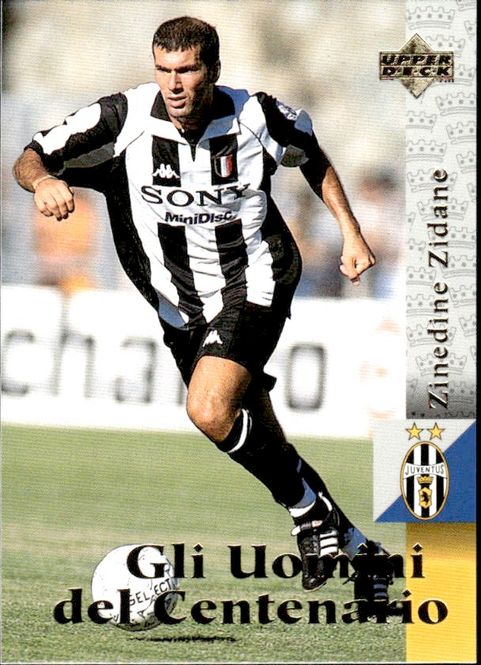Hovedbilde 1997 UPPER DECK JUVENTUS #20 ZINEDINE ZIDANE 100 ...