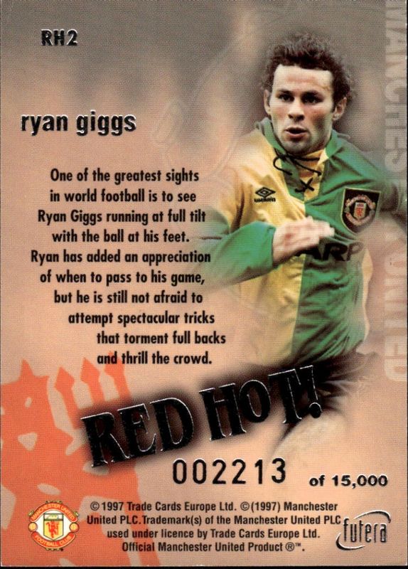 Ryan Giggs Red Hot 97 SILVER RH2 #2213/15000