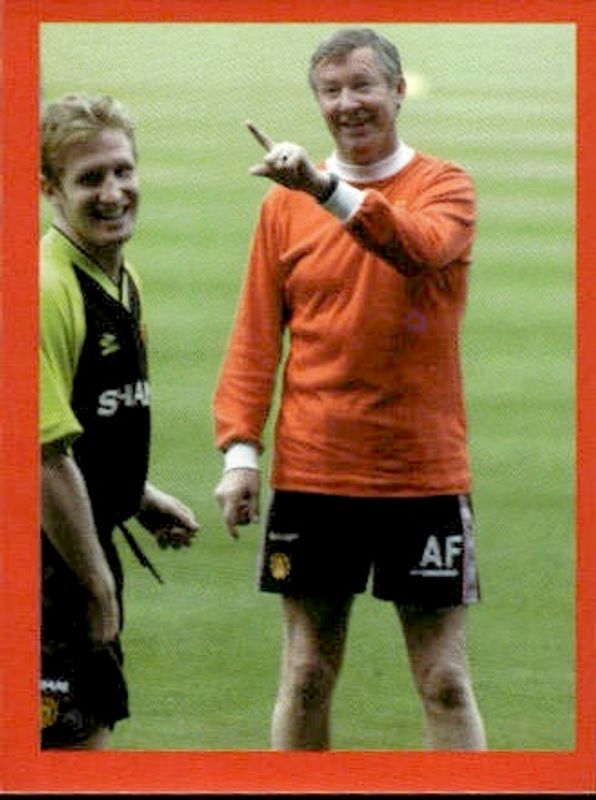 2000 Futera Manchester United Sticker Collection Sir Alex Ferguson #157