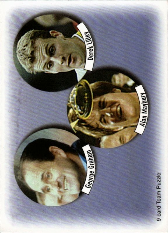 Leeds United 1998 Futera Fans Selection Team Puzzle Cards 1-9 set