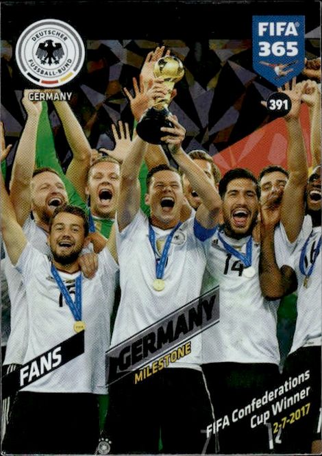 Hovedbilde Panini FIFA 365 2018 Soccer Germany No. 391 ...