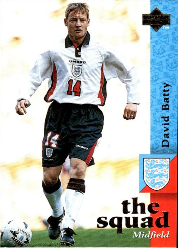 1997-98 Upper Deck England the squad David Batty #22