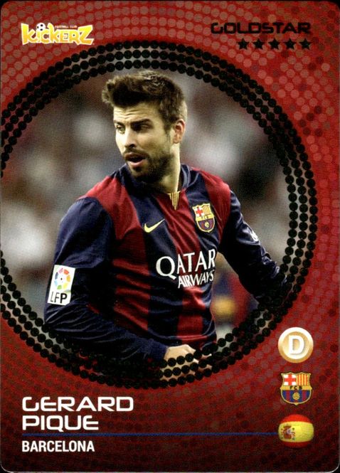 Hovedbilde 2014-15 Kickerz Gold-Star Gerard Pique