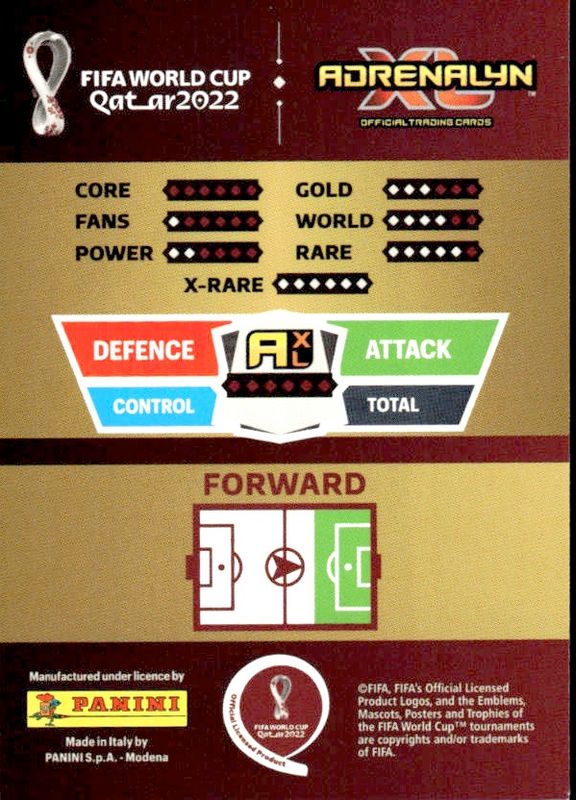 LIONEL MESSI PANINI FIFA WORLD CUP QATAR 2022 ADRENALYN
