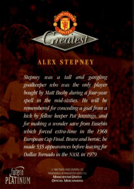 Main Image 1998-99 Futera Platinum Manchester United ...
