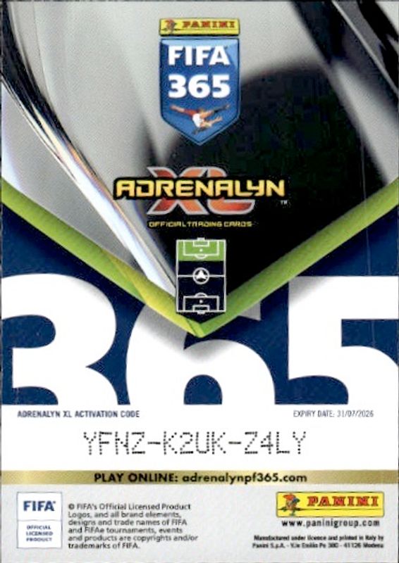 Panini FIFA 365 Adrenalyn XL 2026 Kylian Mbappe Road To World Cup France FWC27