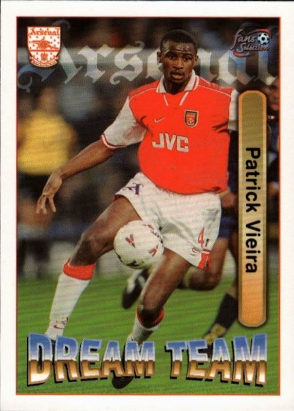 Futera Arsenal Fans Selection 1997-98 - Dream Team - 65 Patrick Vieira